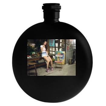 Selena Gomez Round Flask