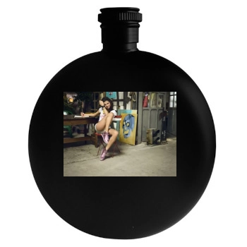 Selena Gomez Round Flask