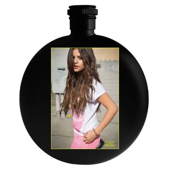 Selena Gomez Round Flask