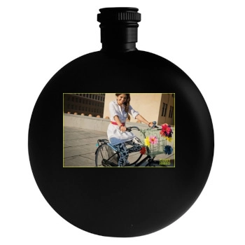 Selena Gomez Round Flask