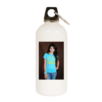 Selena Gomez White Water Bottle With Carabiner