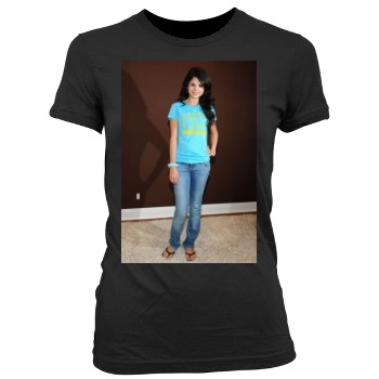 Selena Gomez Women's Junior Cut Crewneck T-Shirt