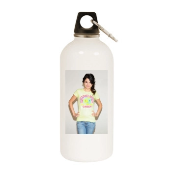 Selena Gomez White Water Bottle With Carabiner