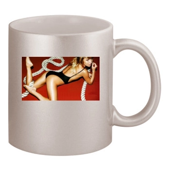 Sara Jean Underwood 11oz Metallic Silver Mug