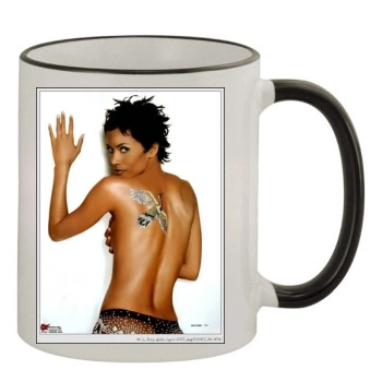 Halle Berry 11oz Colored Rim & Handle Mug