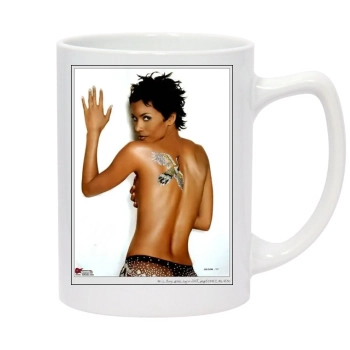 Halle Berry 14oz White Statesman Mug