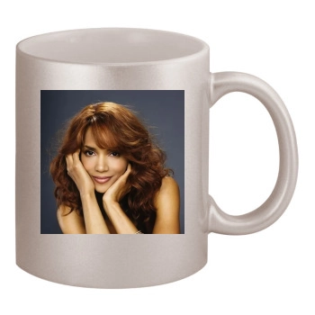 Halle Berry 11oz Metallic Silver Mug