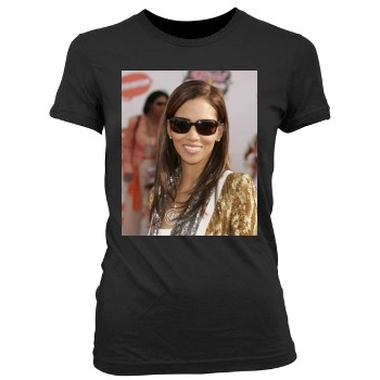 Halle Berry Women's Junior Cut Crewneck T-Shirt