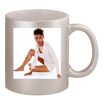 Halle Berry 11oz Metallic Silver Mug