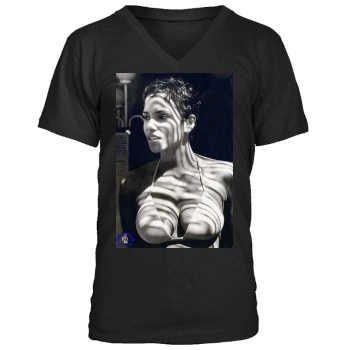 Halle Berry Men's V-Neck T-Shirt