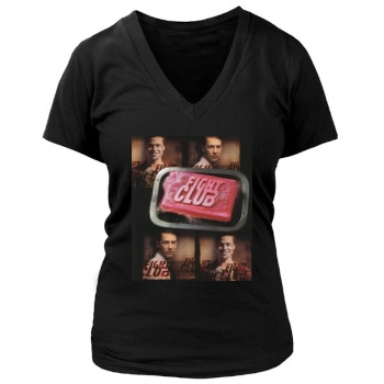 Fight Club (1999) Women's Deep V-Neck TShirt