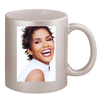 Halle Berry 11oz Metallic Silver Mug