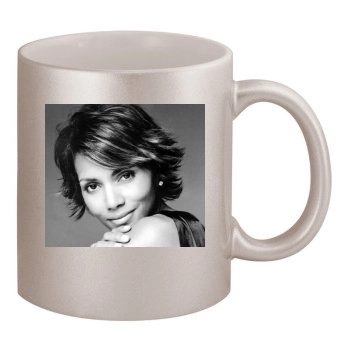 Halle Berry 11oz Metallic Silver Mug