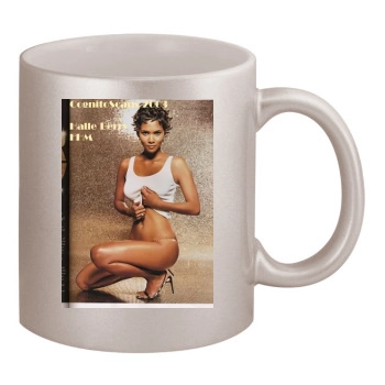 Halle Berry 11oz Metallic Silver Mug