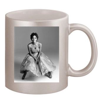 Halle Berry 11oz Metallic Silver Mug