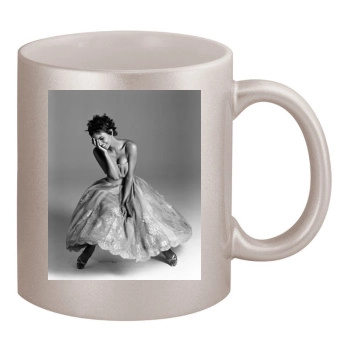 Halle Berry 11oz Metallic Silver Mug