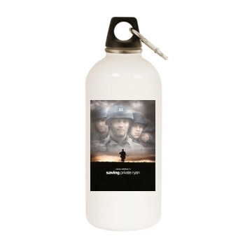 Saving Private Ryan (1998) White Water Bottle With Carabiner