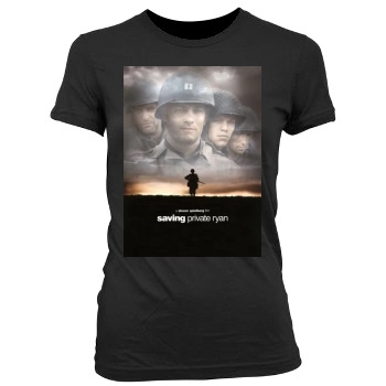 Saving Private Ryan (1998) Women's Junior Cut Crewneck T-Shirt