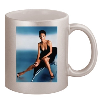 Halle Berry 11oz Metallic Silver Mug