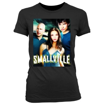 Smallville (2001) Women's Junior Cut Crewneck T-Shirt