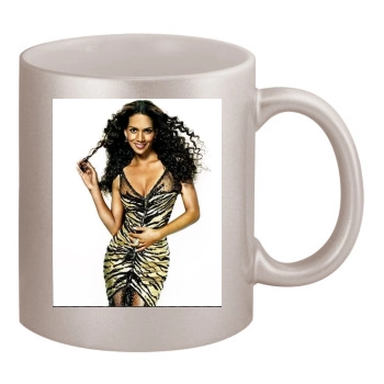 Halle Berry 11oz Metallic Silver Mug