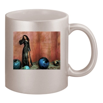 Halle Berry 11oz Metallic Silver Mug