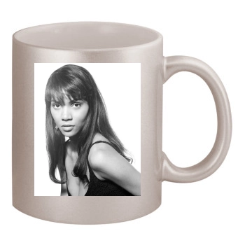 Halle Berry 11oz Metallic Silver Mug