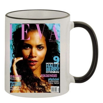 Halle Berry 11oz Colored Rim & Handle Mug