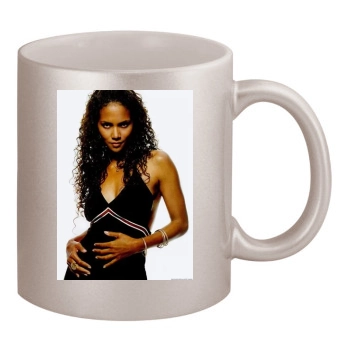 Halle Berry 11oz Metallic Silver Mug