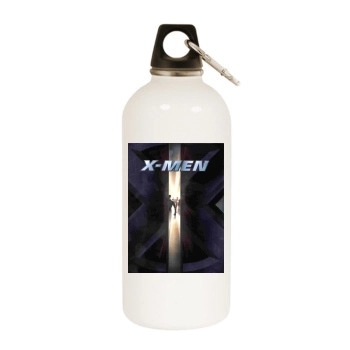 X-Men (2000) White Water Bottle With Carabiner