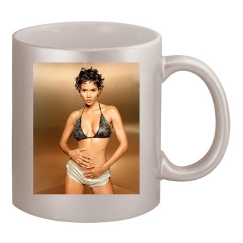 Halle Berry 11oz Metallic Silver Mug