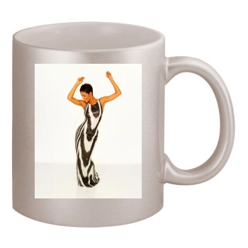 Halle Berry 11oz Metallic Silver Mug