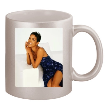 Halle Berry 11oz Metallic Silver Mug