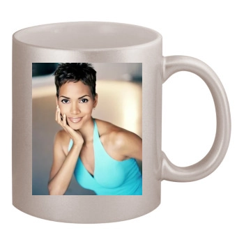 Halle Berry 11oz Metallic Silver Mug