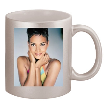 Halle Berry 11oz Metallic Silver Mug