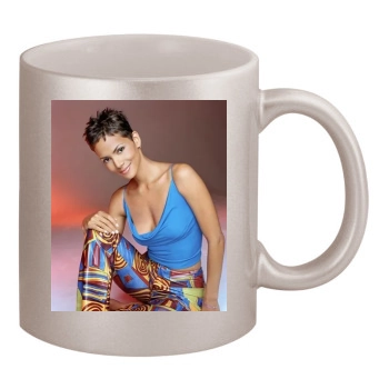 Halle Berry 11oz Metallic Silver Mug