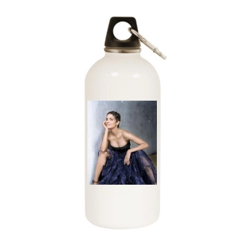 Halle Berry White Water Bottle With Carabiner