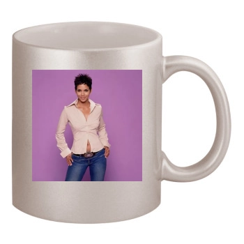 Halle Berry 11oz Metallic Silver Mug