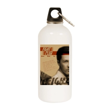 Fight Club (1999) White Water Bottle With Carabiner