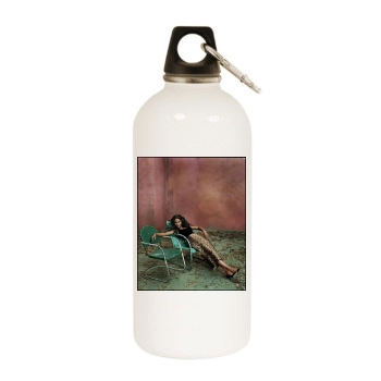 Halle Berry White Water Bottle With Carabiner