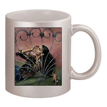 Halle Berry 11oz Metallic Silver Mug