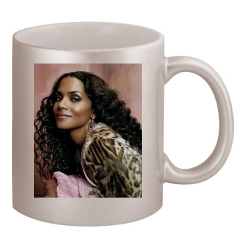 Halle Berry 11oz Metallic Silver Mug