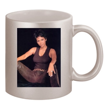 Halle Berry 11oz Metallic Silver Mug