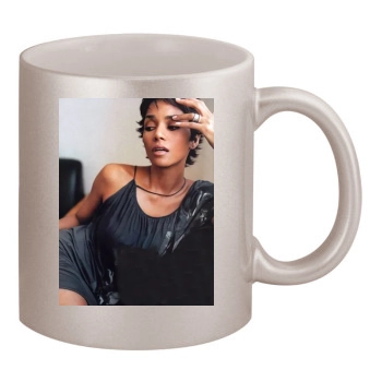 Halle Berry 11oz Metallic Silver Mug