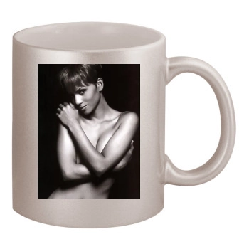 Halle Berry 11oz Metallic Silver Mug