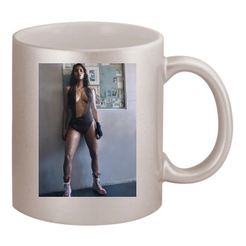 Halle Berry 11oz Metallic Silver Mug