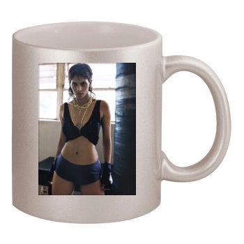 Halle Berry 11oz Metallic Silver Mug