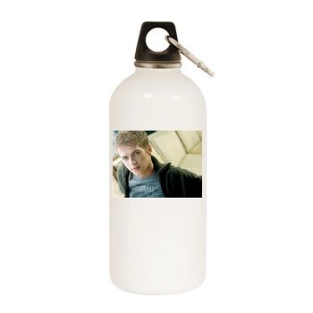 Hayden Christensen White Water Bottle With Carabiner