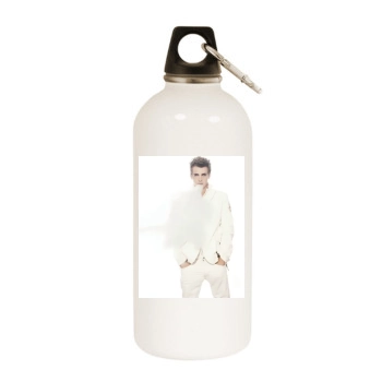 Hayden Christensen White Water Bottle With Carabiner