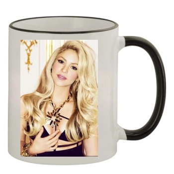 Shakira 11oz Colored Rim & Handle Mug